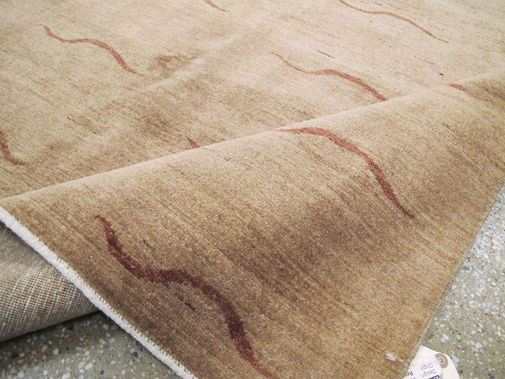 Modernist Persian Tabriz Rug, No.17509 - Gss