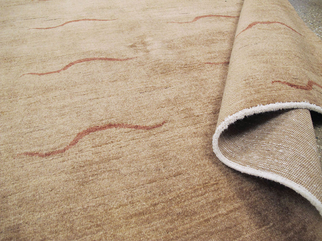 Modernist Persian Tabriz Rug, No.17509 - Gss