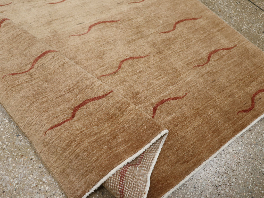 Modernist Persian Tabriz Rug, No.17509 - Gss