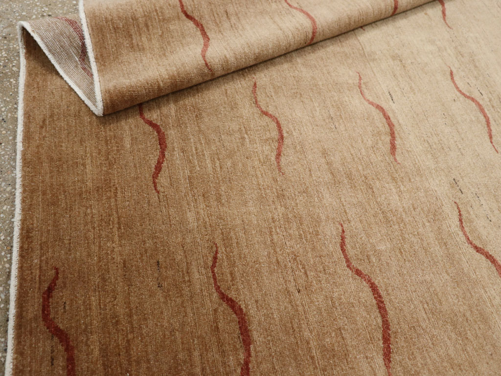 Modernist Persian Tabriz Rug, No.17509 - Gss