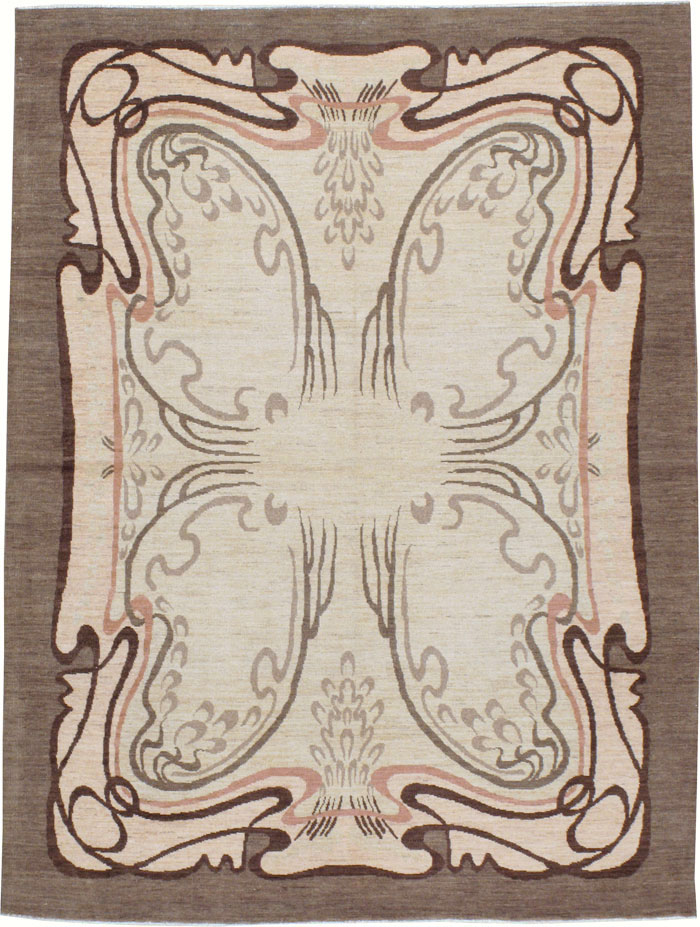 Modernist Persian Tabriz Rug, No.17516 - Gss