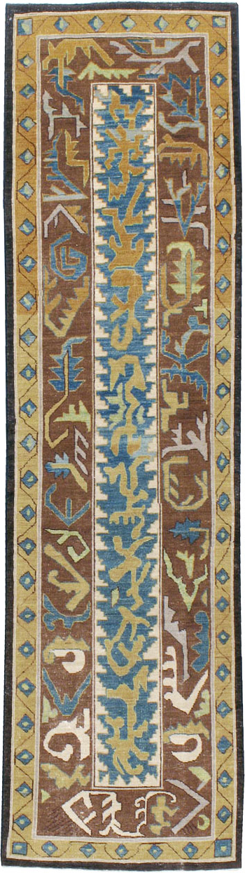Modernist Persian Tabriz Runner, No.17517 - Gss