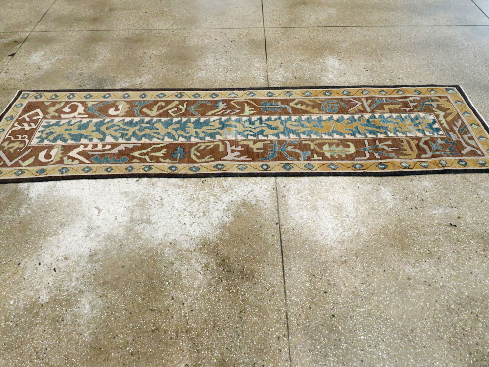 Modernist Persian Tabriz Runner, No.17517 - Gss