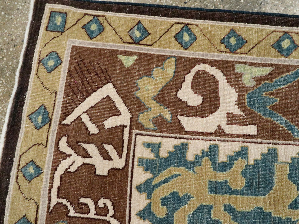 Modernist Persian Tabriz Runner, No.17517 - Gss