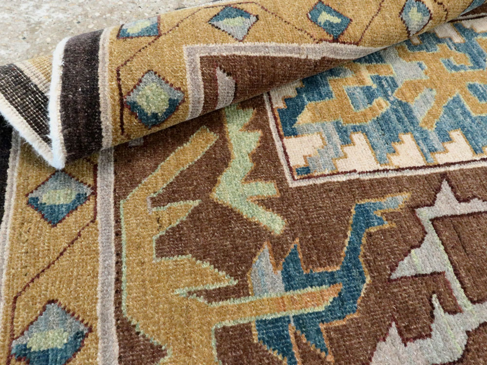 Modernist Persian Tabriz Runner, No.17517 - Gss