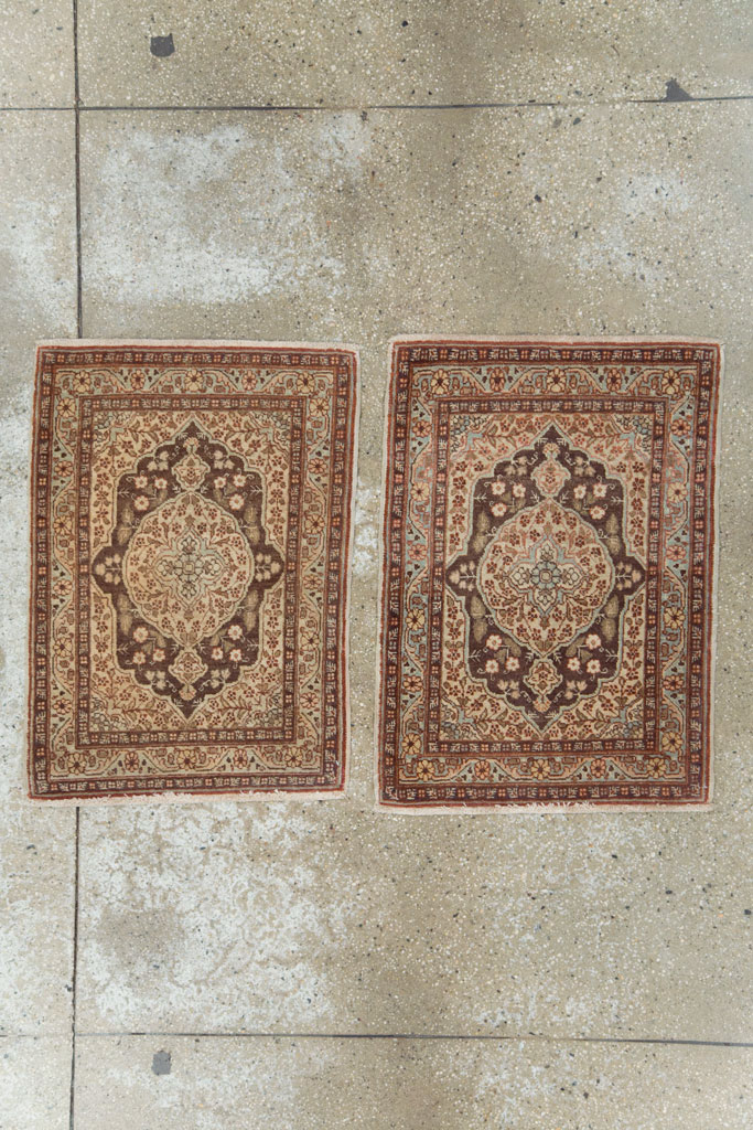 Antique Persian Tabriz Hagi Jalili Rug (Pair: 1 of 2), No.17518 - Gss