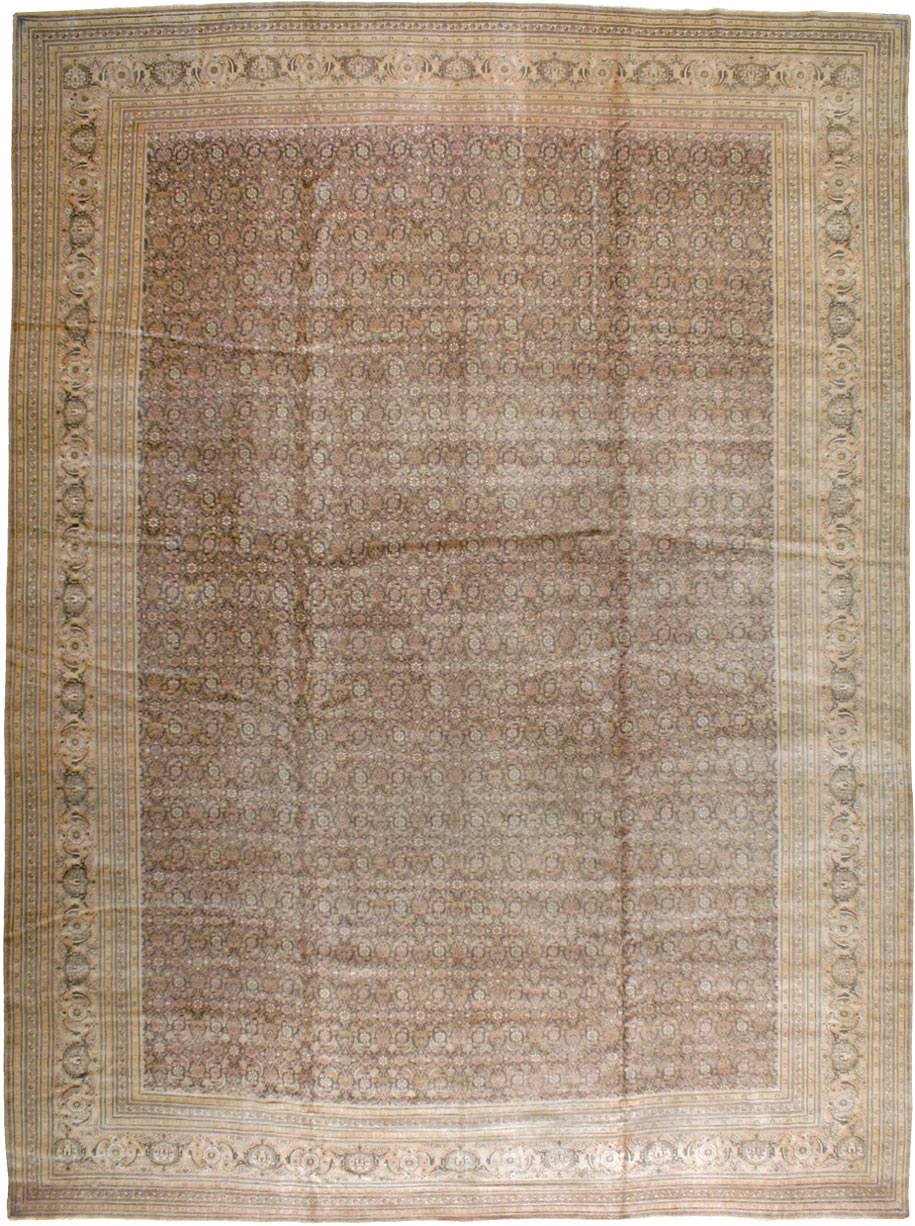Antique Persian Tabriz Carpet, No.17524 - Gss