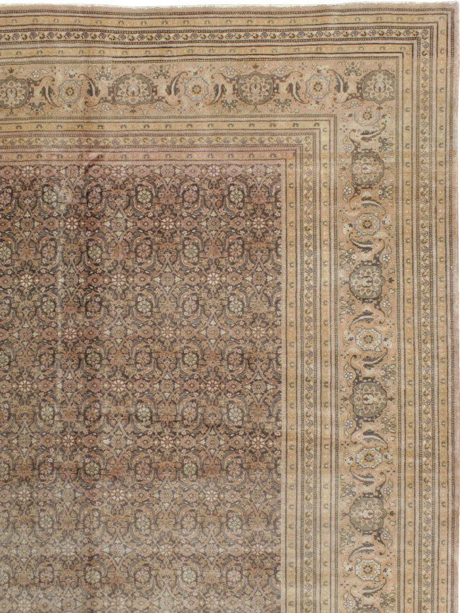 Antique Persian Tabriz Carpet, No.17524 - Gss