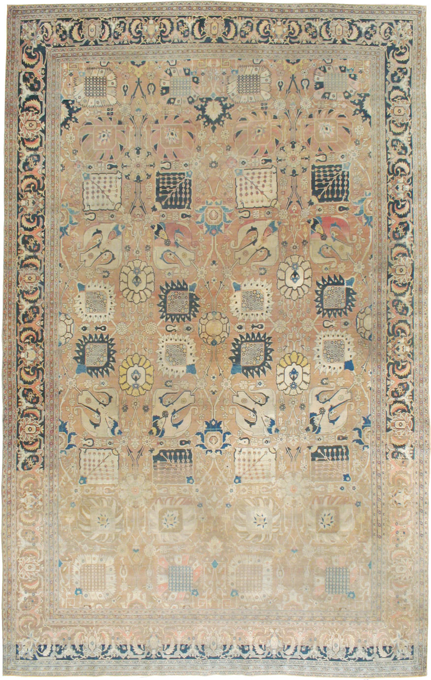 Antique Persian Tabriz Hagi Jalili Carpet, No.17551 - Gss