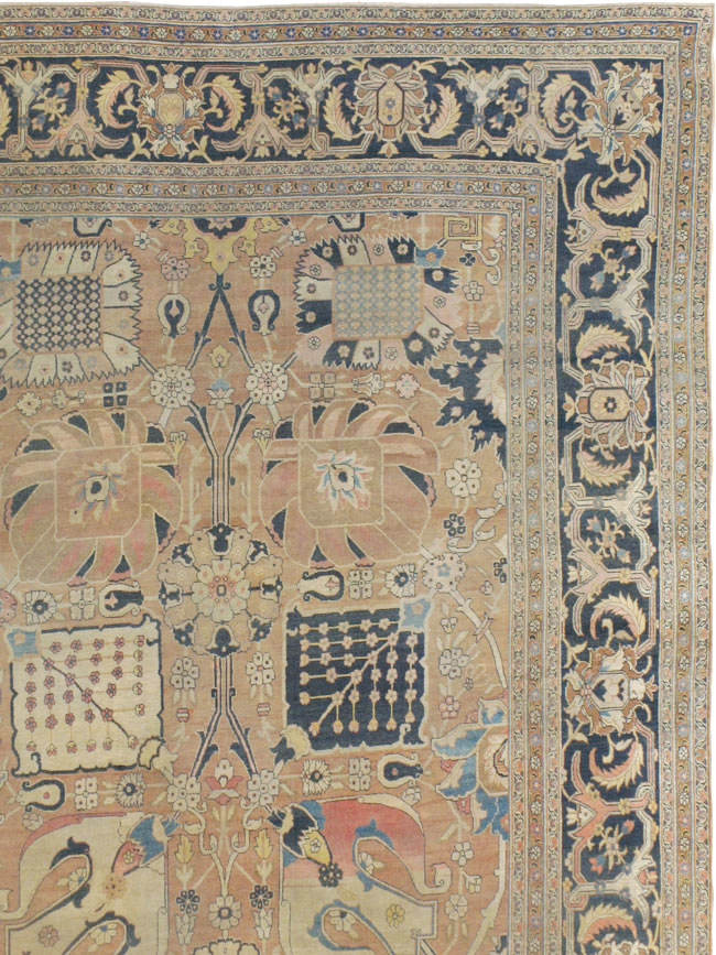 Antique Persian Tabriz Hagi Jalili Carpet, No.17551 - Gss