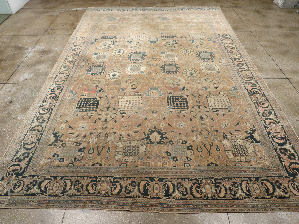 Antique Persian Tabriz Hagi Jalili Carpet, No.17551 - Gss