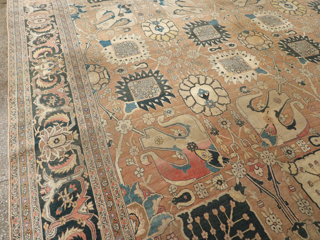 Antique Persian Tabriz Hagi Jalili Carpet, No.17551 - Gss