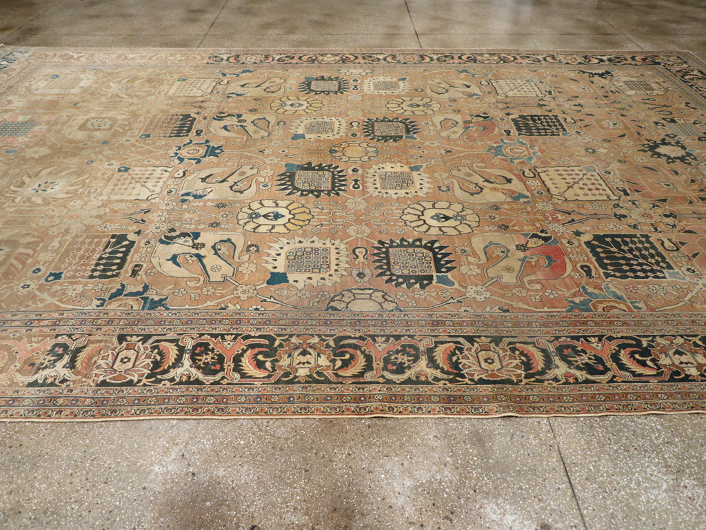 Antique Persian Tabriz Hagi Jalili Carpet, No.17551 - Gss