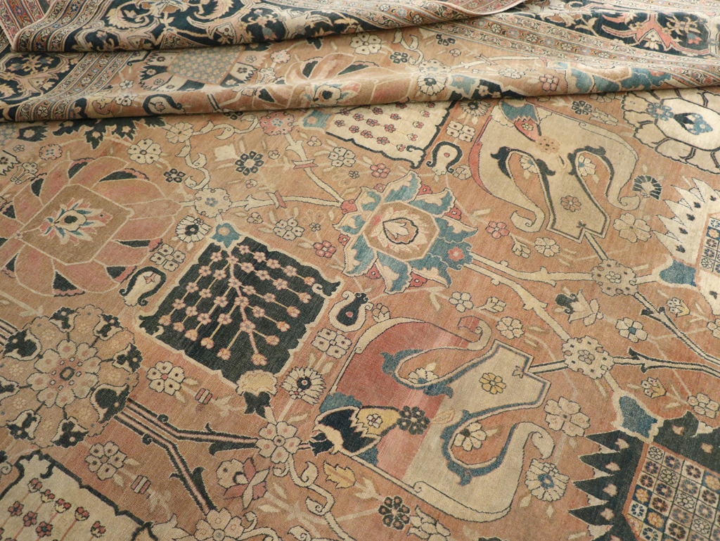 Antique Persian Tabriz Hagi Jalili Carpet, No.17551 - Gss