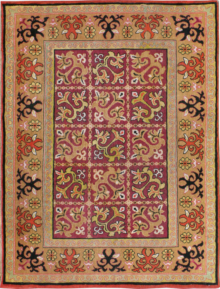 Antique East Turkestan Samarkand Rug, No.17563 - Gss