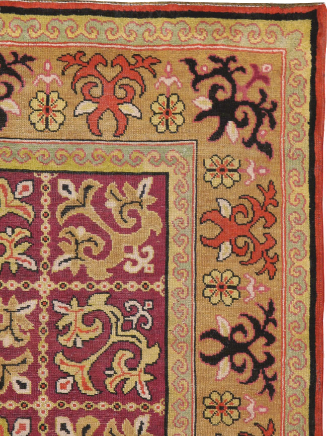 Antique East Turkestan Samarkand Rug, No.17563 - Gss