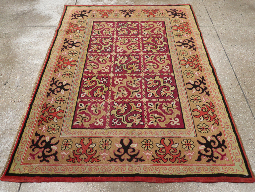 Antique East Turkestan Samarkand Rug, No.17563 - Gss