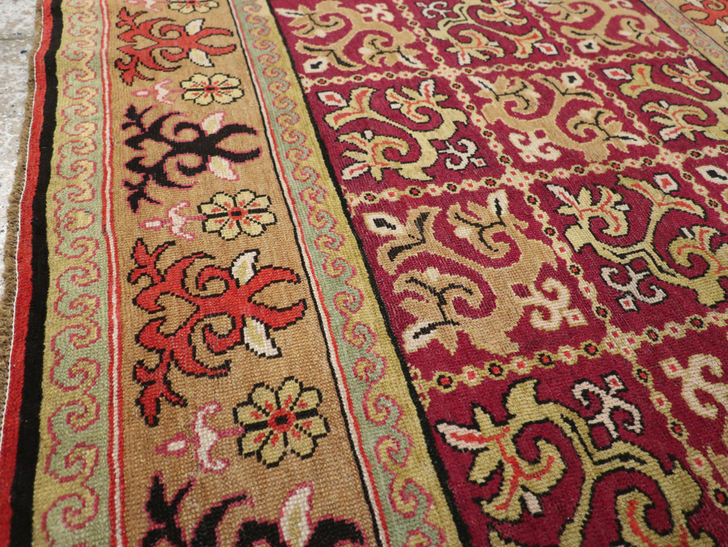 Antique East Turkestan Samarkand Rug, No.17563 - Gss