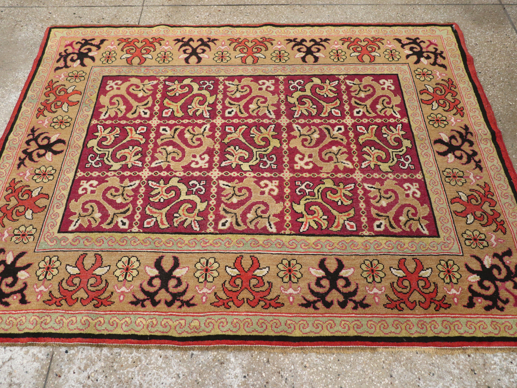 Antique East Turkestan Samarkand Rug, No.17563 - Gss