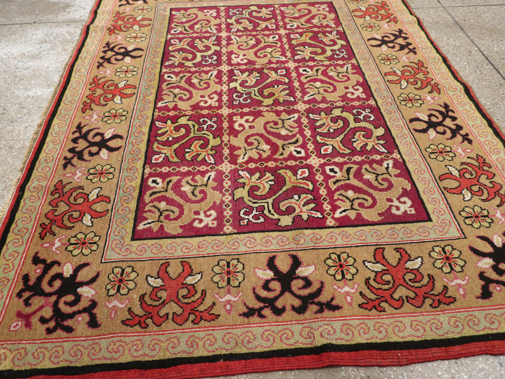 Antique East Turkestan Samarkand Rug, No.17563 - Gss