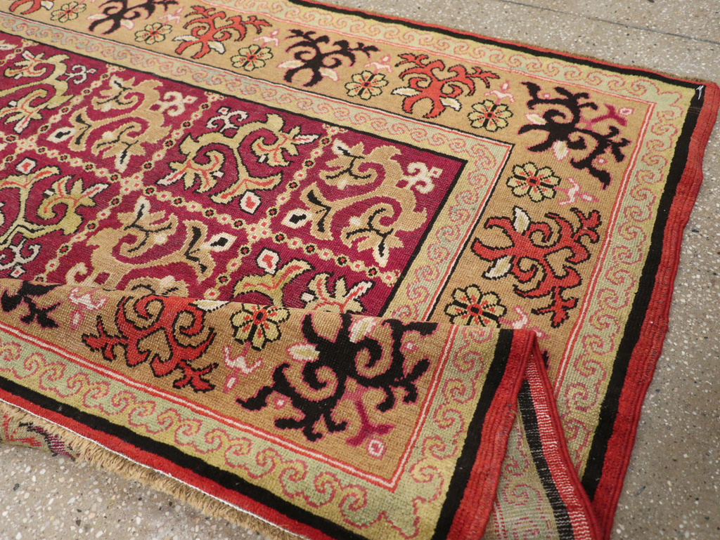 Antique East Turkestan Samarkand Rug, No.17563 - Gss