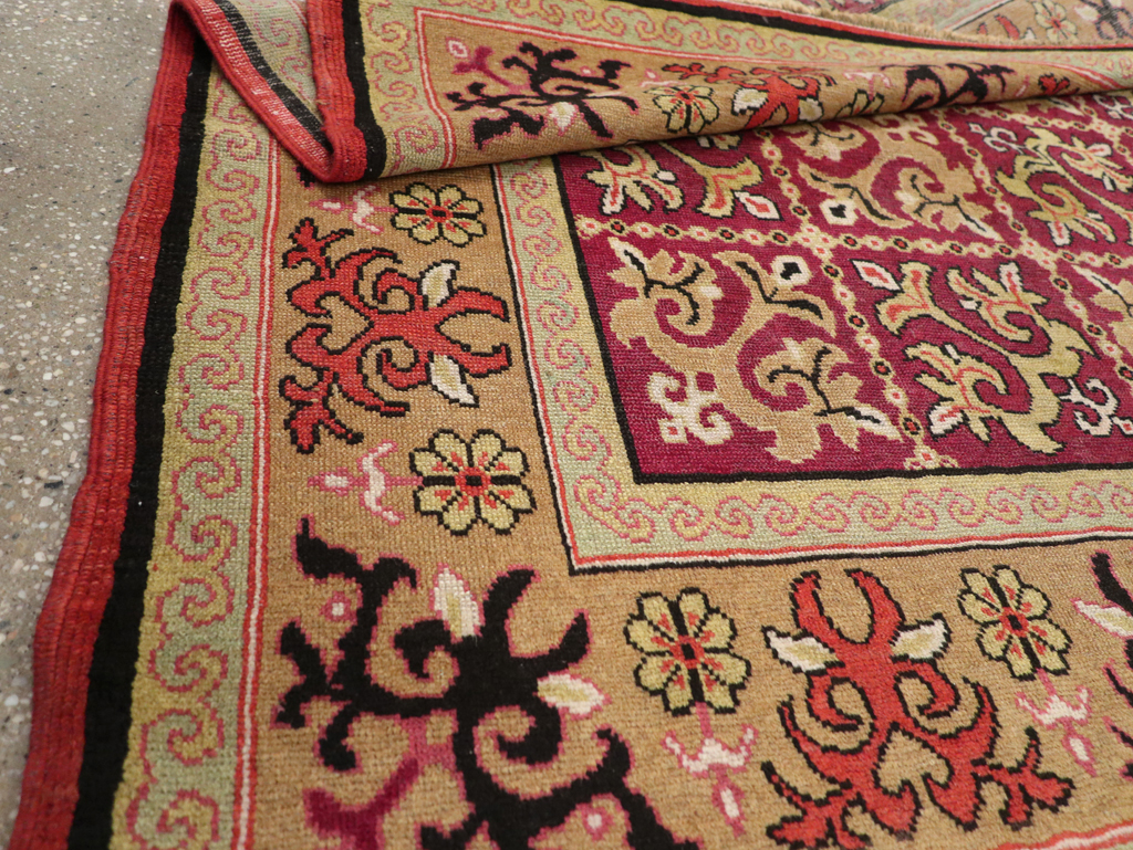 Antique East Turkestan Samarkand Rug, No.17563 - Gss