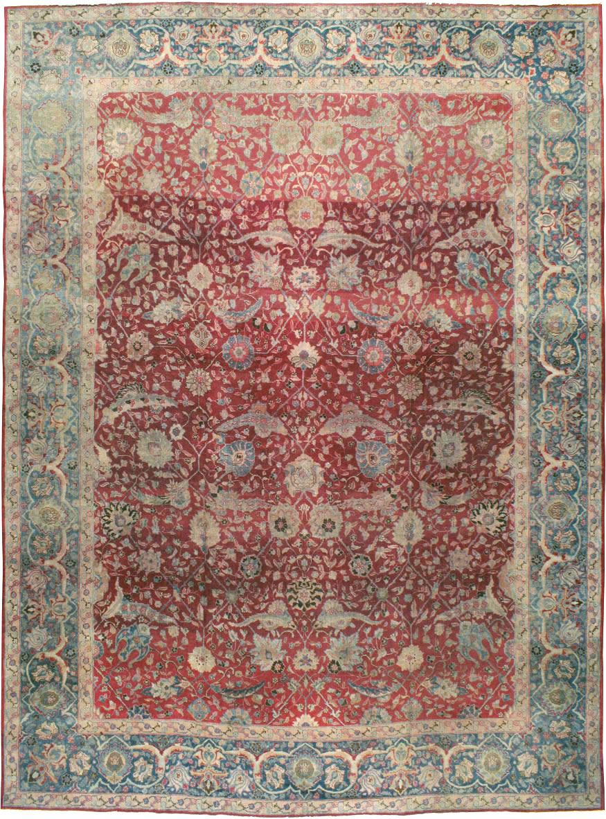 Antique Persian Tabriz Carpet, No.17609 - Gss