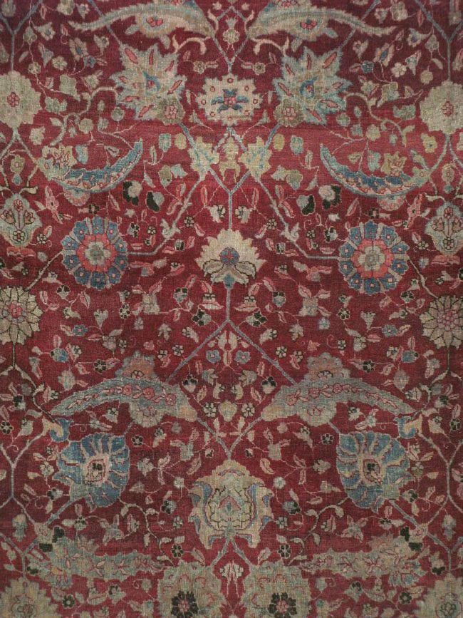 Antique Persian Tabriz Carpet, No.17609 - Gss