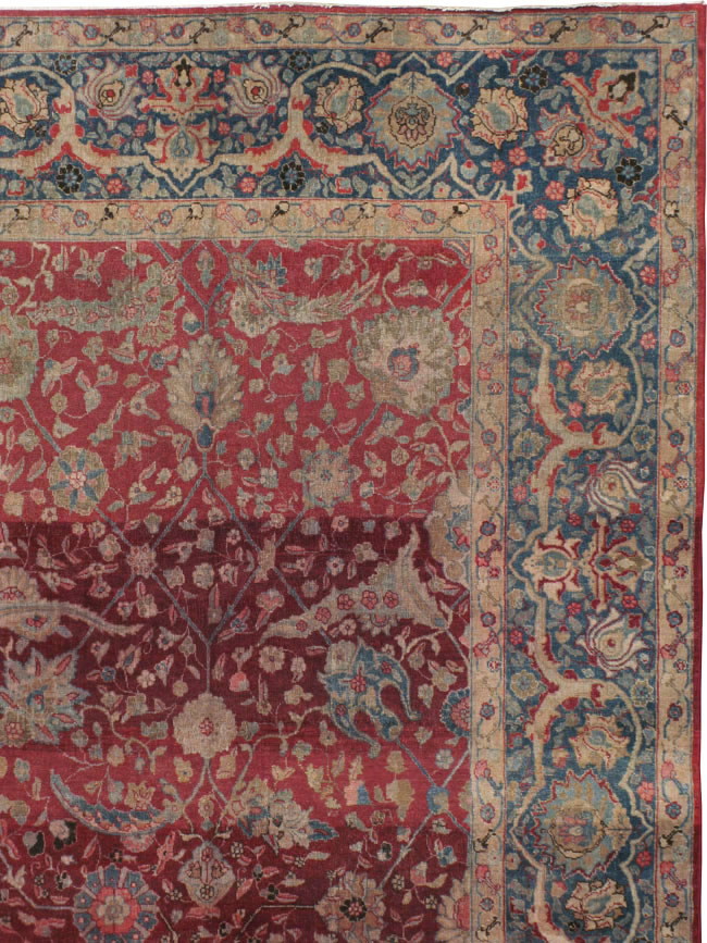 Antique Persian Tabriz Carpet, No.17609 - Gss
