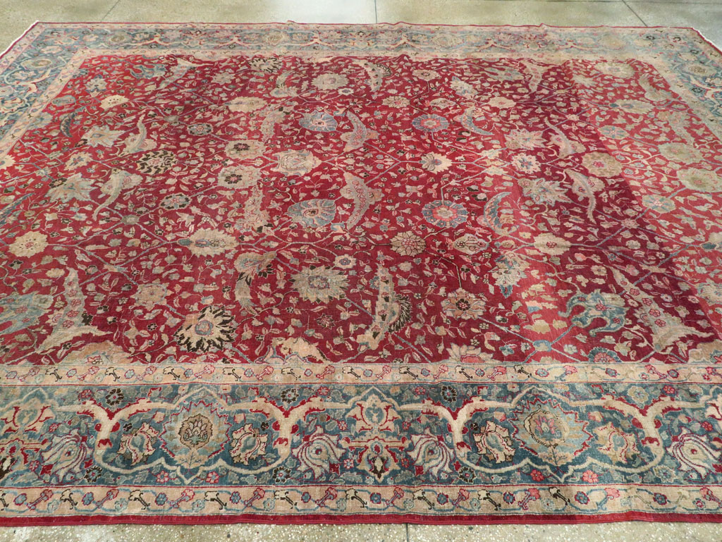 Antique Persian Tabriz Carpet, No.17609 - Gss