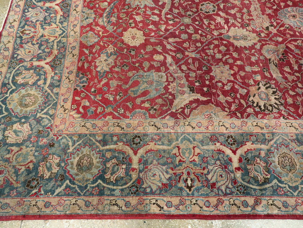Antique Persian Tabriz Carpet, No.17609 - Gss