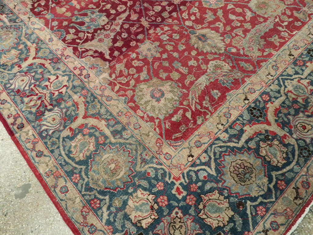 Antique Persian Tabriz Carpet, No.17609 - Gss