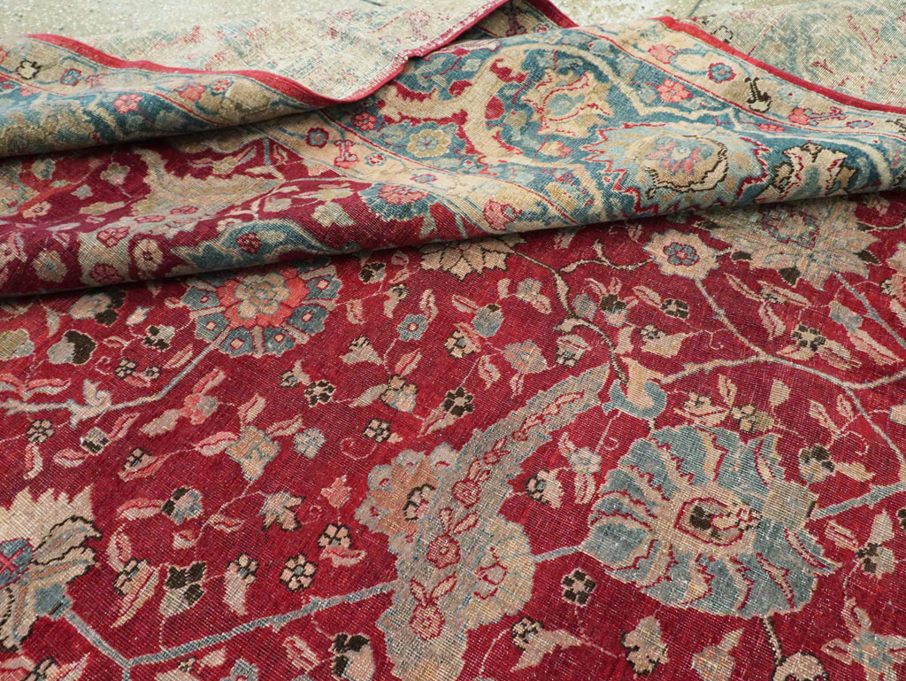 Antique Persian Tabriz Carpet, No.17609 - Gss