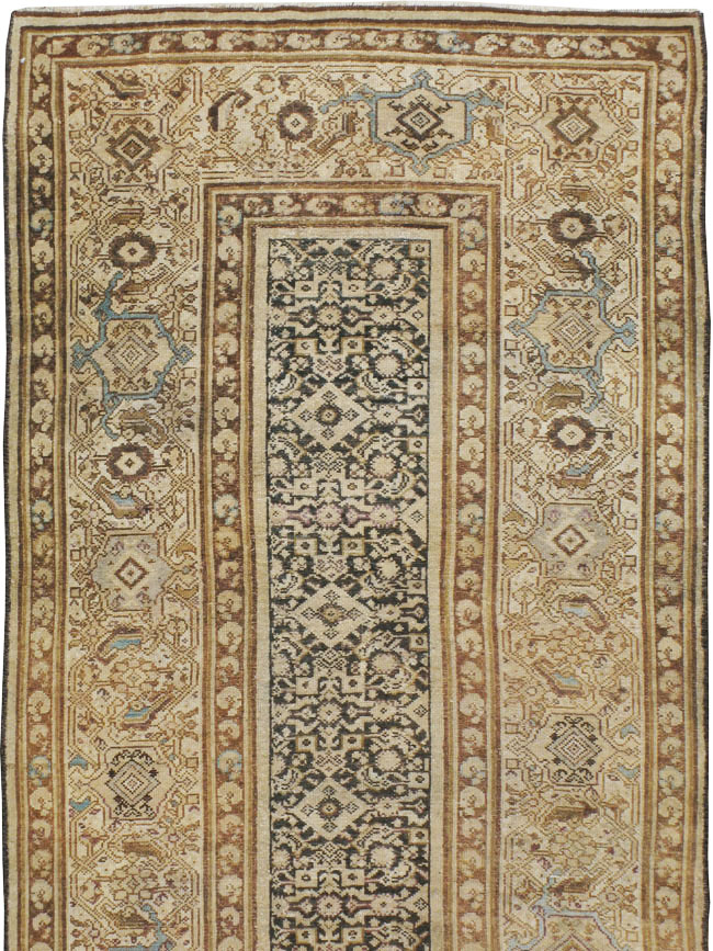 Antique Persian Malayer Runner, No.17621 - Gss