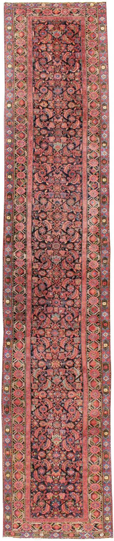 Vintage Persian Malayer Runner, No.17627 - Gss