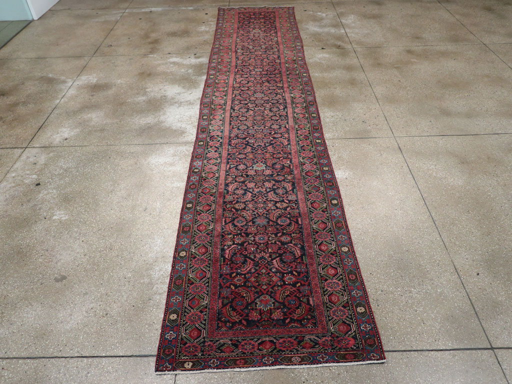 Vintage Persian Malayer Runner, No.17627 - Gss