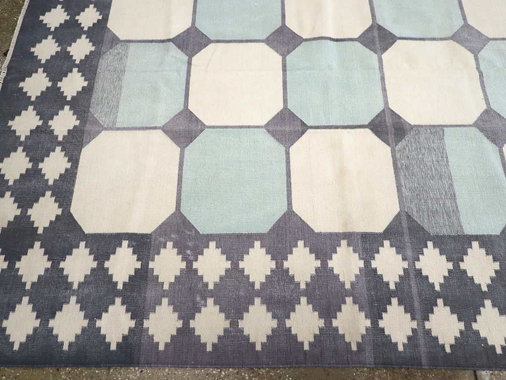 Flat-weave Indian Dhurrie, No.17633 - Gss