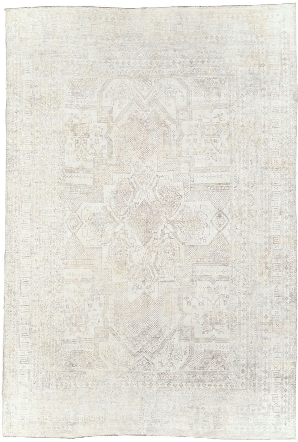 Vintage Cotton Agra Carpet, No.17643 - Gss