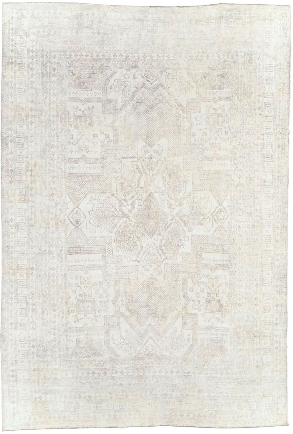 Vintage Cotton Agra Carpet, No.17643 - Gss