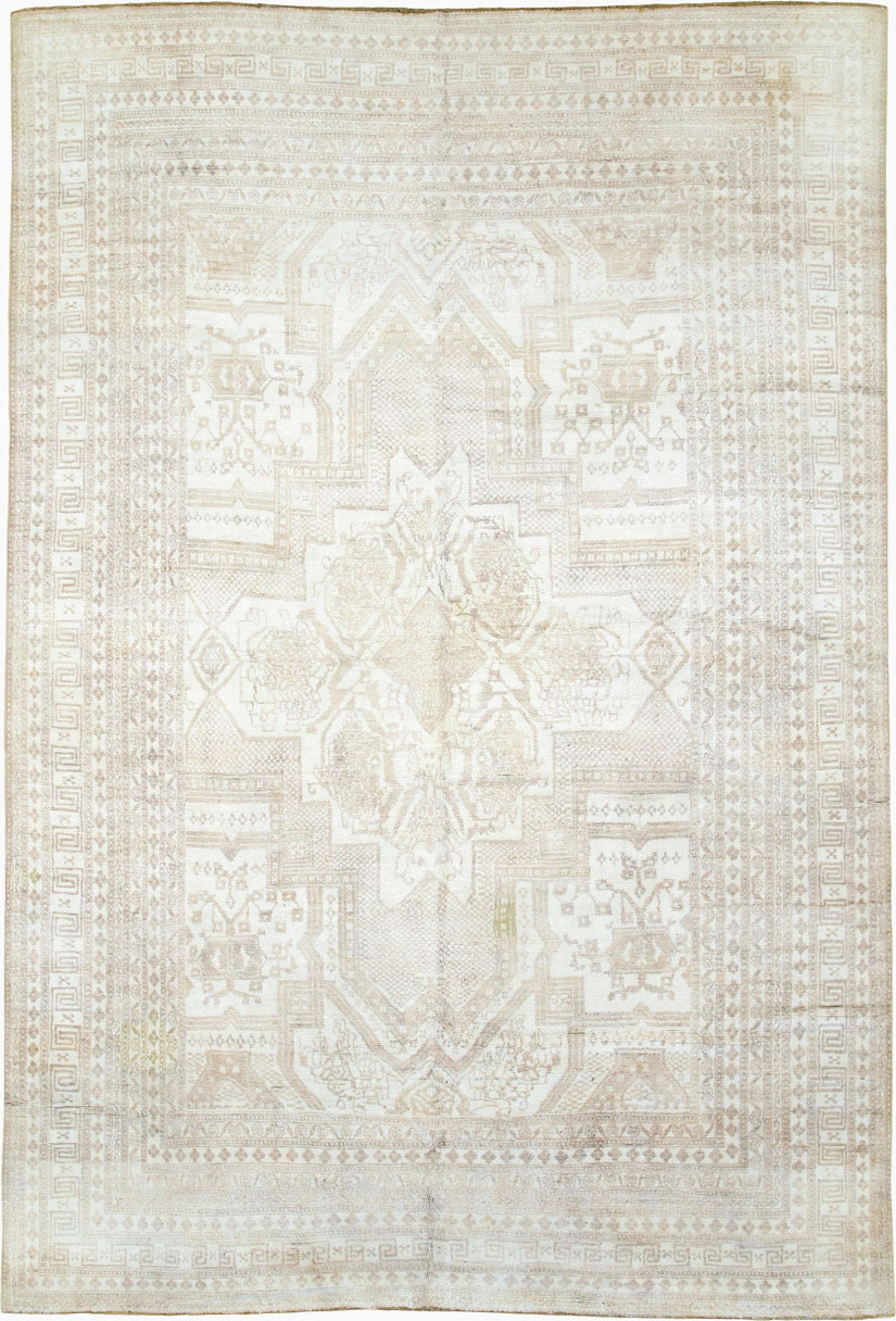 Vintage Cotton Agra Carpet, No.17643 - Gss