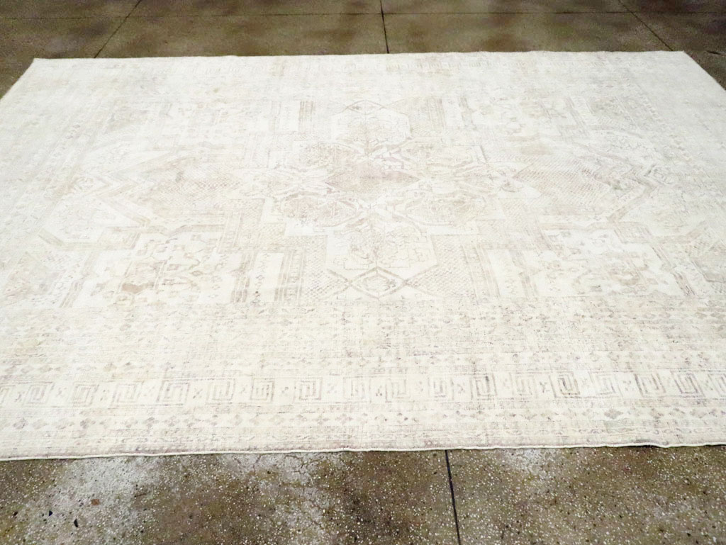 Vintage Cotton Agra Carpet, No.17643 - Gss