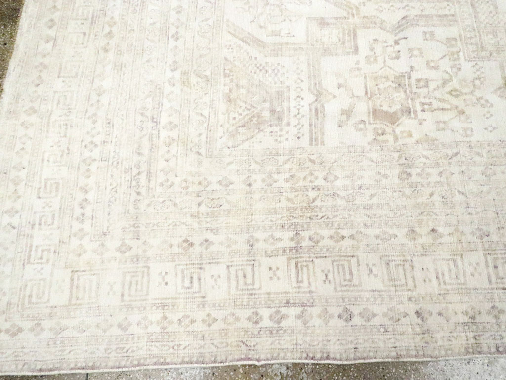 Vintage Cotton Agra Carpet, No.17643 - Gss