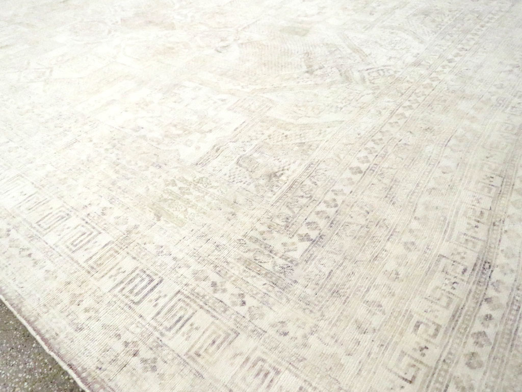 Vintage Cotton Agra Carpet, No.17643 - Gss