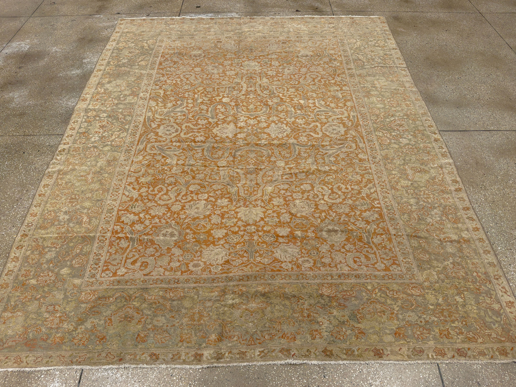 Vintage Turkish Oushak Room Size Carpet, No.17645 - Gss