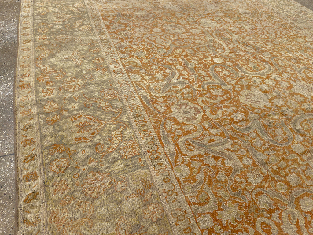 Vintage Turkish Oushak Room Size Carpet, No.17645 - Gss
