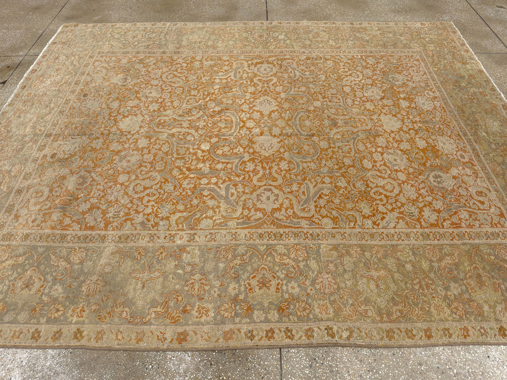 Vintage Turkish Oushak Room Size Carpet, No.17645 - Gss
