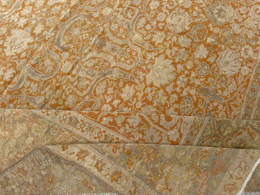 Vintage Turkish Oushak Room Size Carpet, No.17645 - Gss