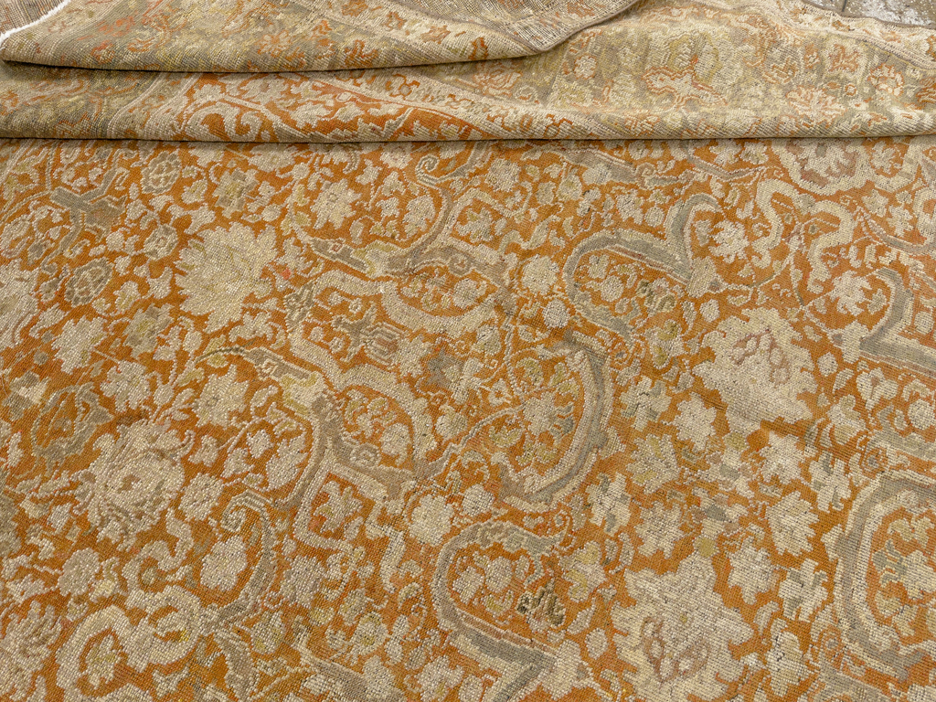 Vintage Turkish Oushak Room Size Carpet, No.17645 - Gss