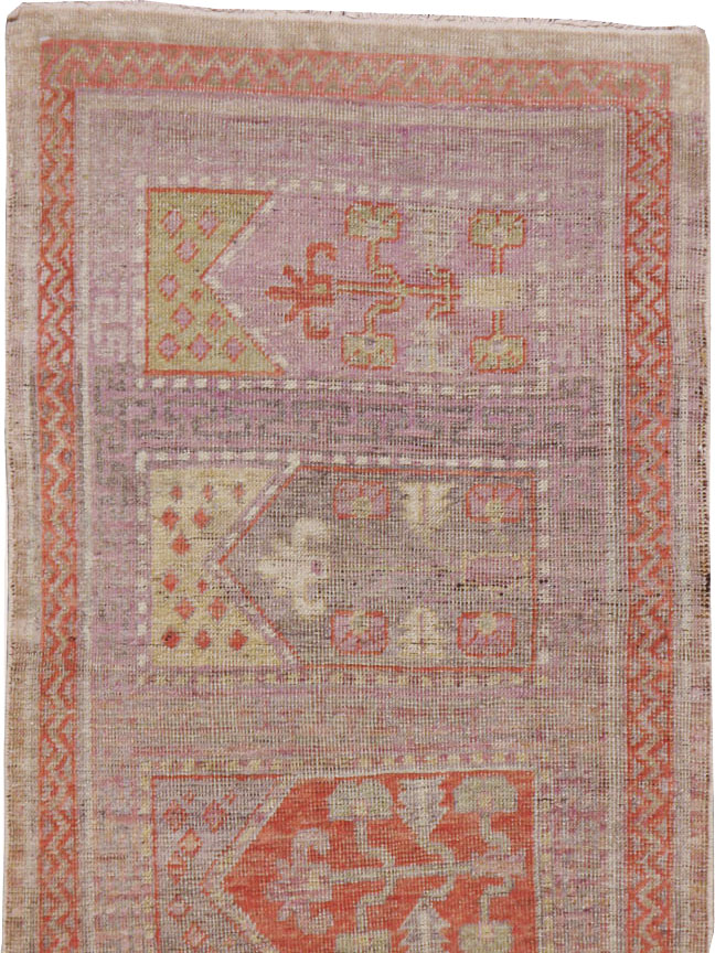 Vintage East Turkestan Khotan Saph Runner, No.17646 - Gss