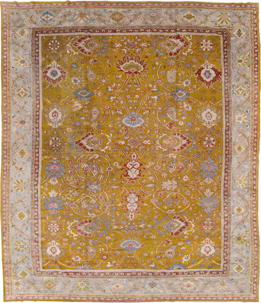Antique Persian Sultanabad Large Room Size Carpet, No.17668 - Gss